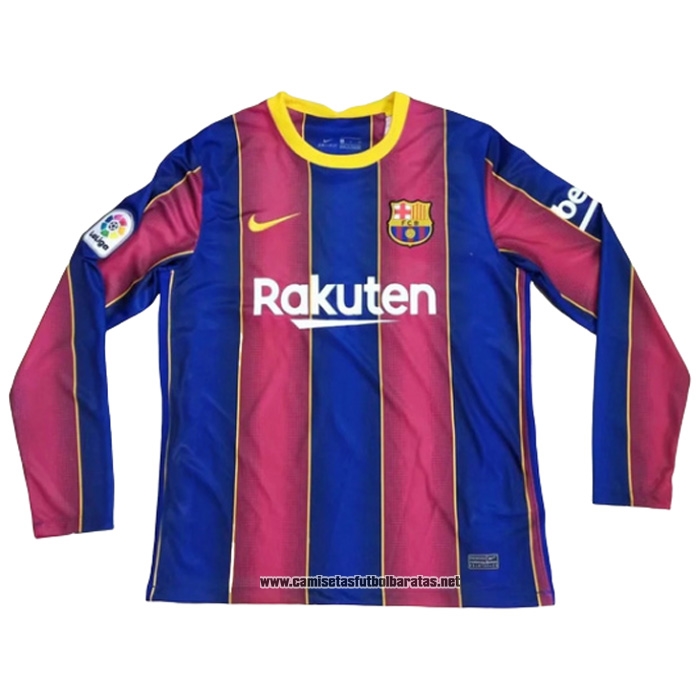 Primera Barcelona Camiseta 2020-2021 Manga Larga